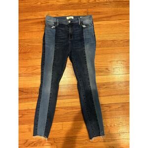 PacSun Two Tone High Rise Ankle Jegging Raw Hem Size 29 Long